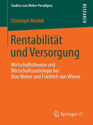 cover image of Rentabilität und Versorgung